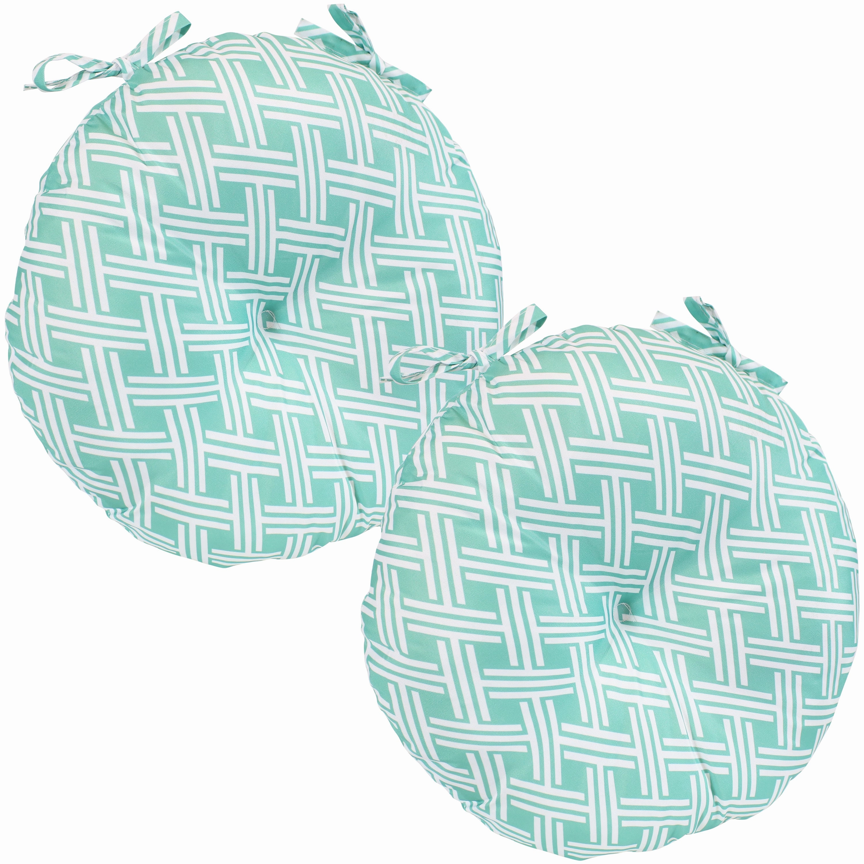 Sunnydaze Polyester Round Bistro Chair Cushions - Set of 2outdoor patio furniture set