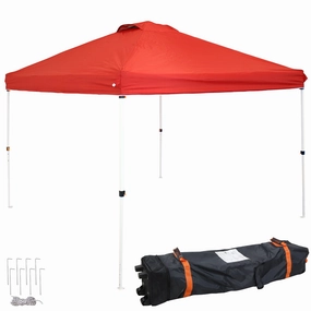 Sunnydaze Premium Pop-Up Canopy with Rolling Carry Bagoutdoor patio furniture set