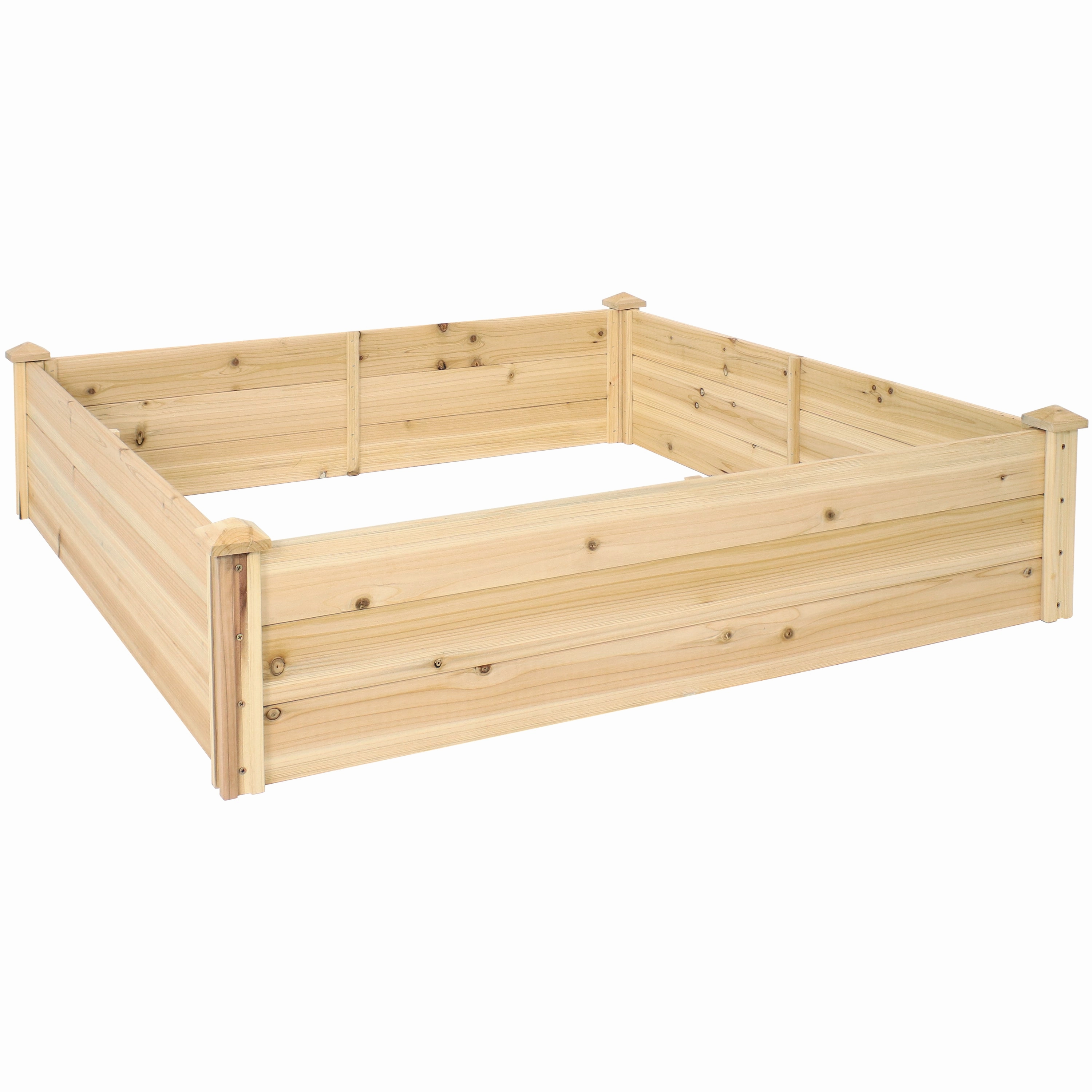 Sunnydaze Rectangular Wood Raised Garden Bed - 24" x 48.25"