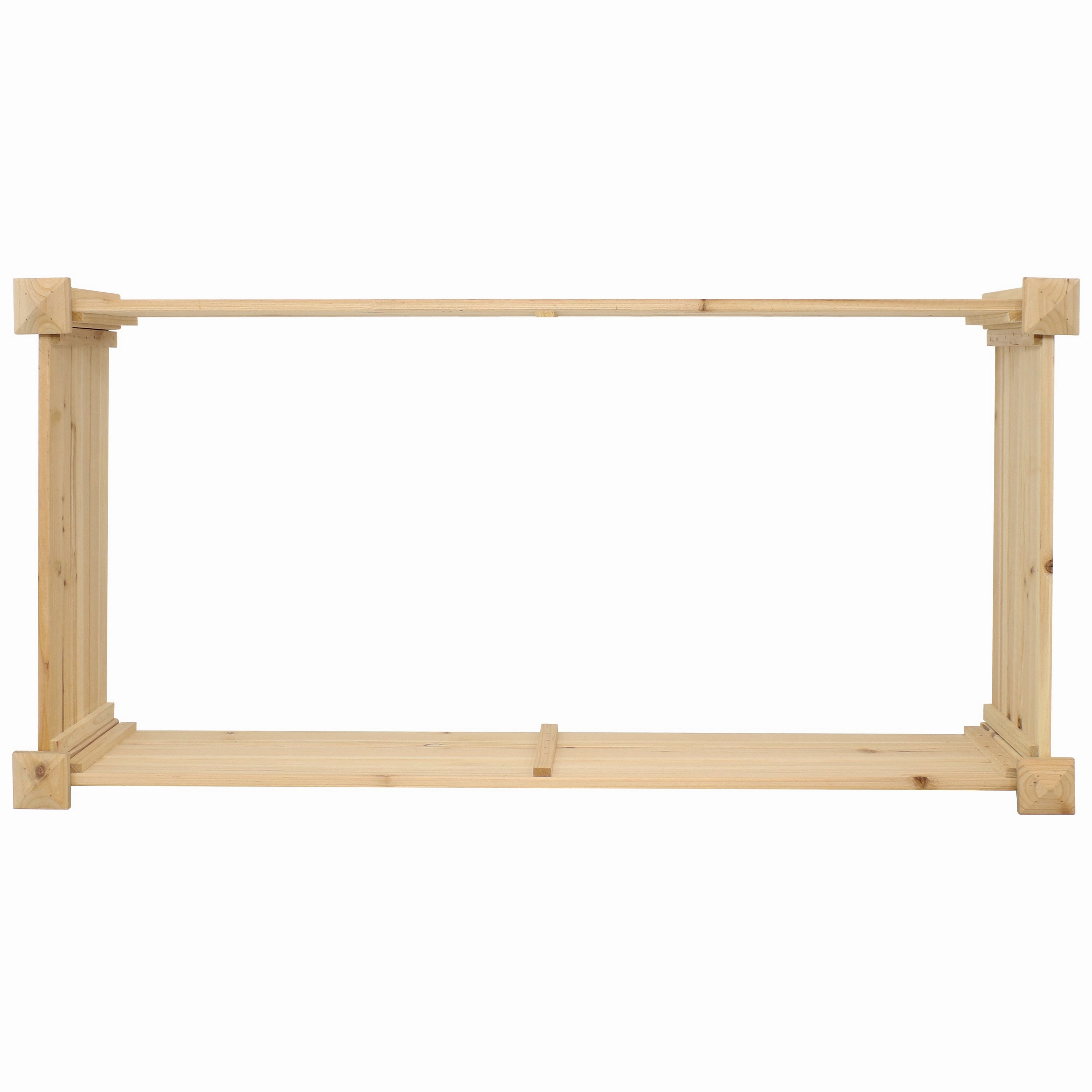 Sunnydaze Rectangular Wood Raised Garden Bed - 24" x 48.25"