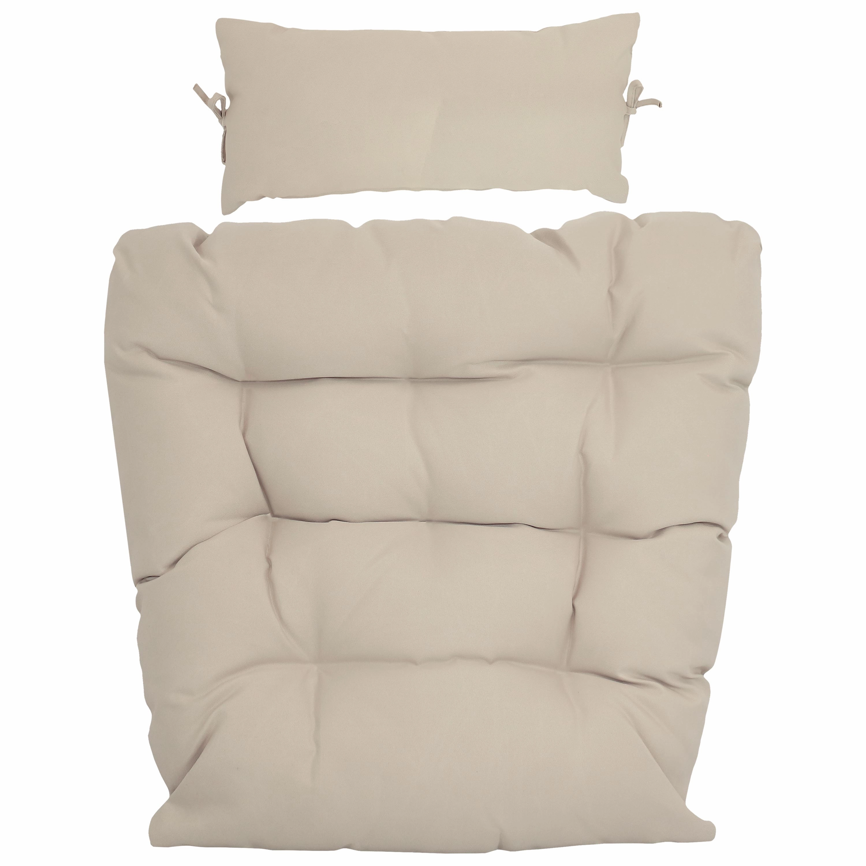 Sunnydaze Replacement Seat Cushion and Headrest Pillow for Caroline Egg Chairoutdoor patio furniture set