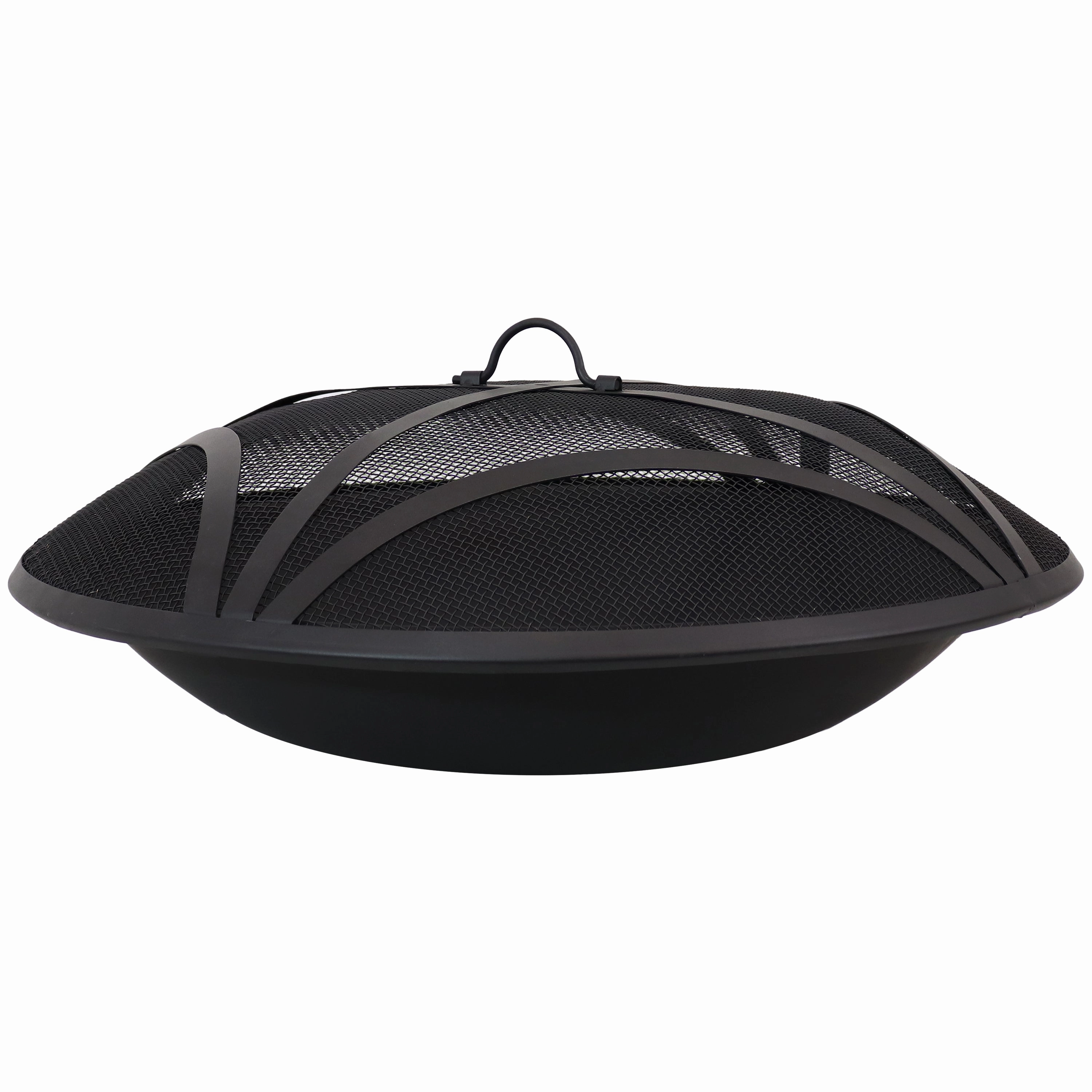 Sunnydaze Replacement Steel Fire Pit Bowl with Spark Screen