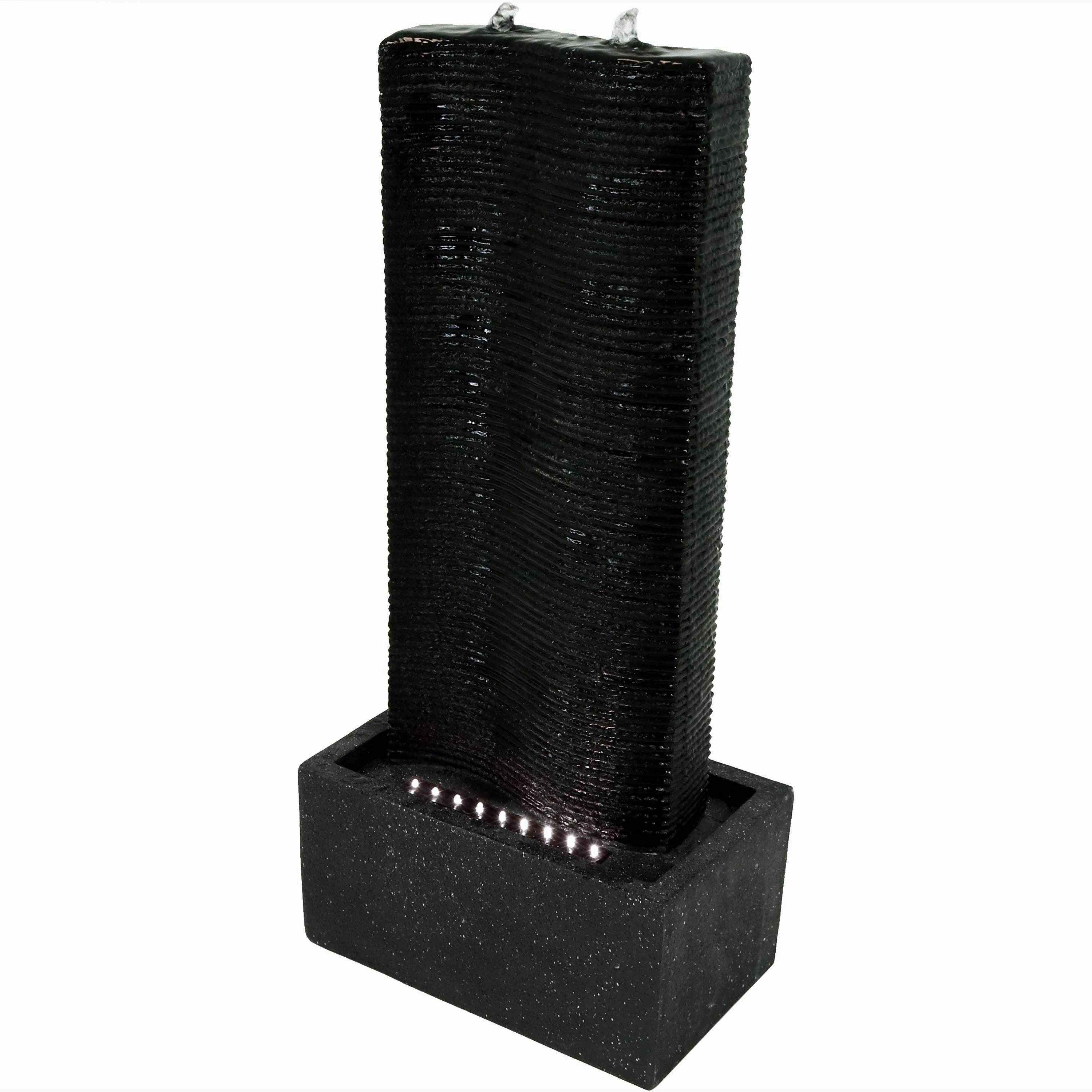 Sunnydaze Rippling Tower Outdoor Water Fountain - 31"outdoor garden water fountain