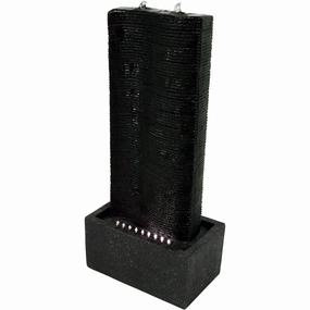 Sunnydaze Rippling Tower Outdoor Water Fountain - 31"outdoor garden water fountain