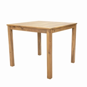 Sunnydaze Rodanthe 33.75" Acacia Wood Outdoor Dining Table - Square Patio Tableoutdoor patio furniture set