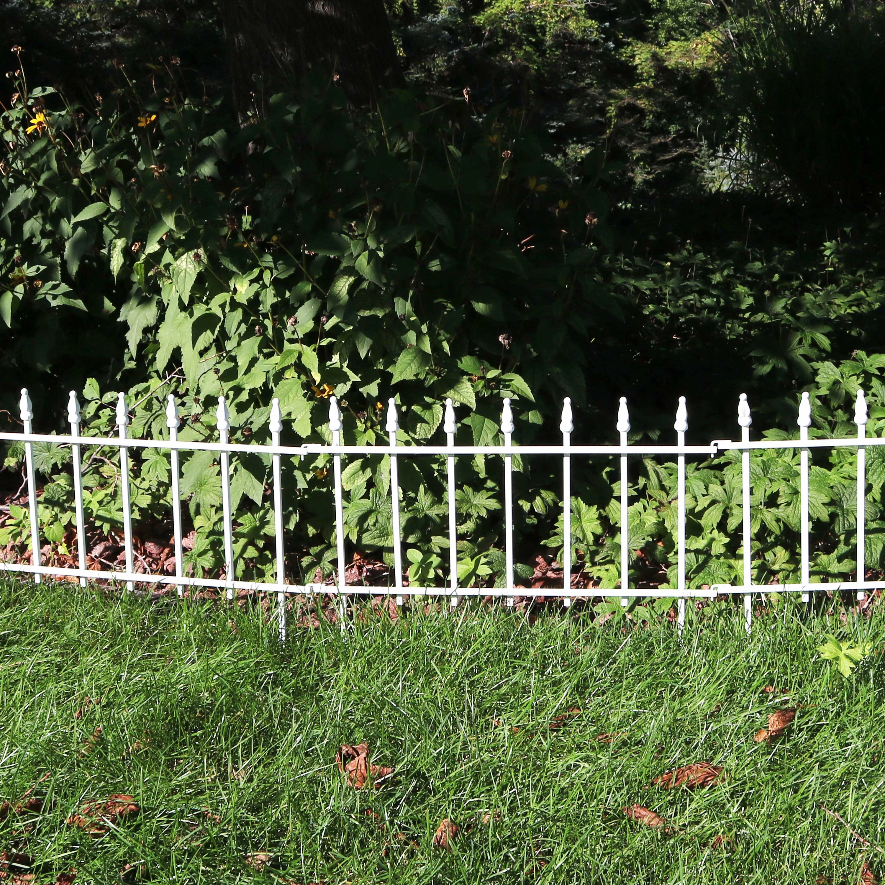 Sunnydaze Roman Garden Border Fence Set