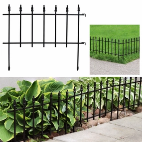 Sunnydaze Roman Garden Border Fence Set decorative outdoor planter box designs