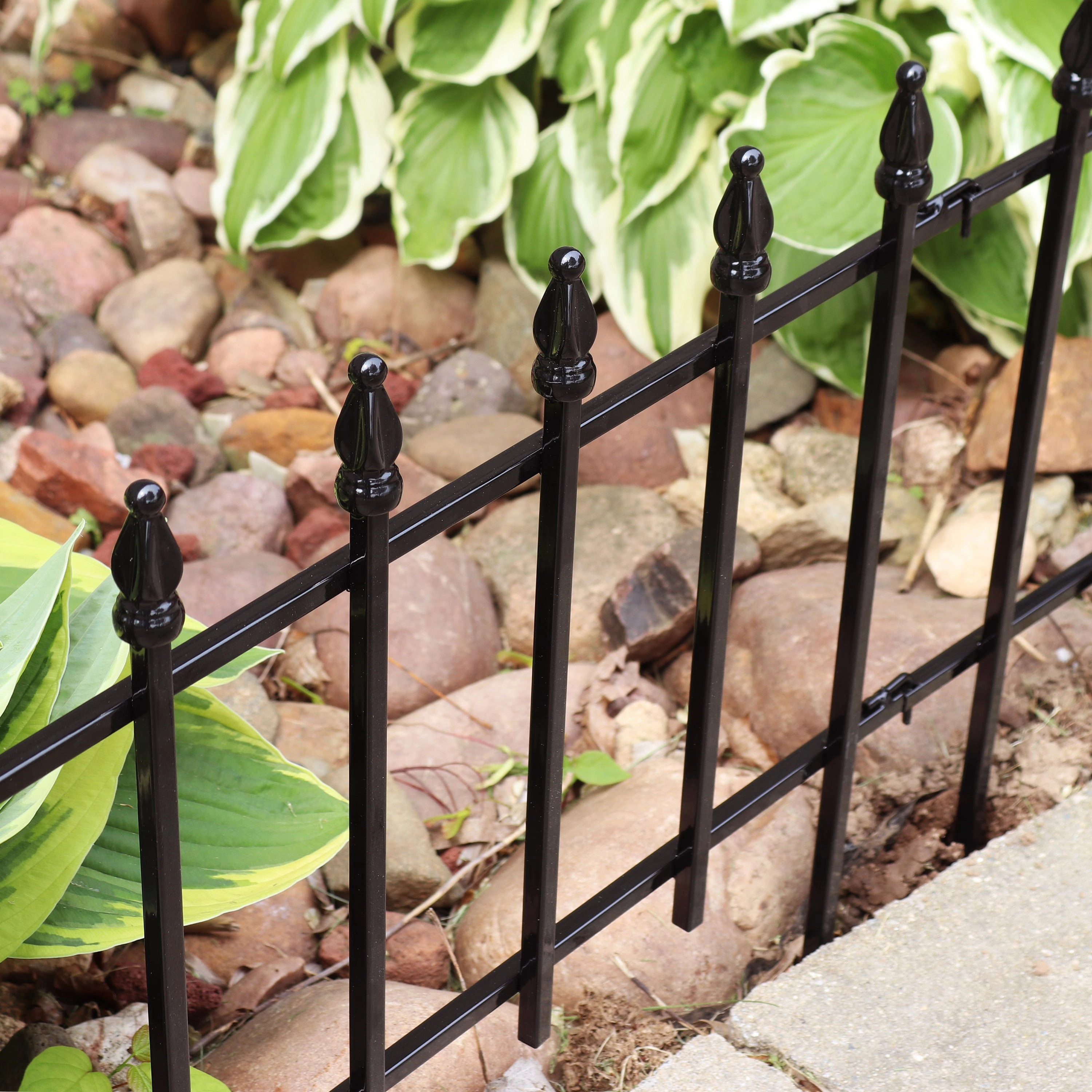 Sunnydaze Roman Garden Border Fence Set