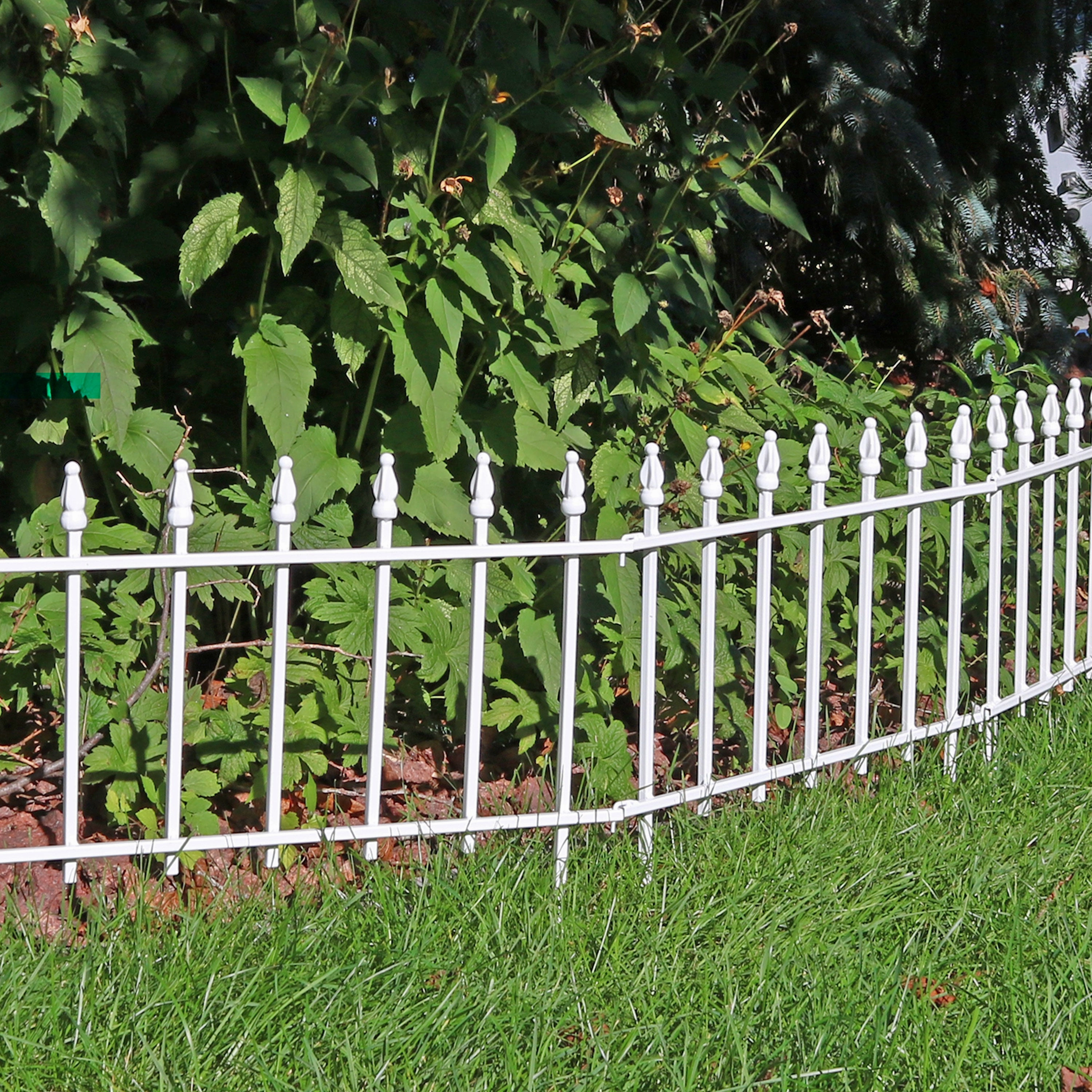 Sunnydaze Roman Garden Border Fence Set
