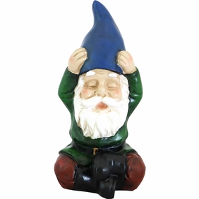 Sunnydaze Sage the Yoga Garden Gnome Statue Decoration - 11"outdoor garden decorative ornaments