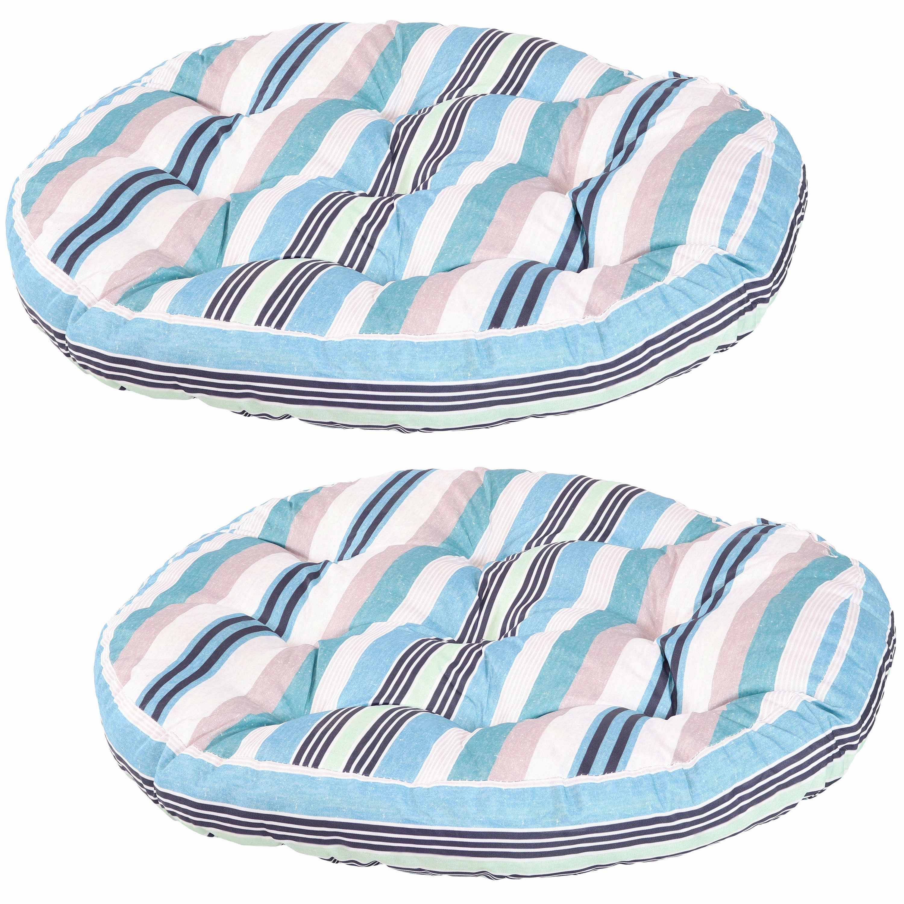 Sunnydaze Set of 2 Polyester Tufted Large Round Floor Cushionsoutdoor patio furniture set