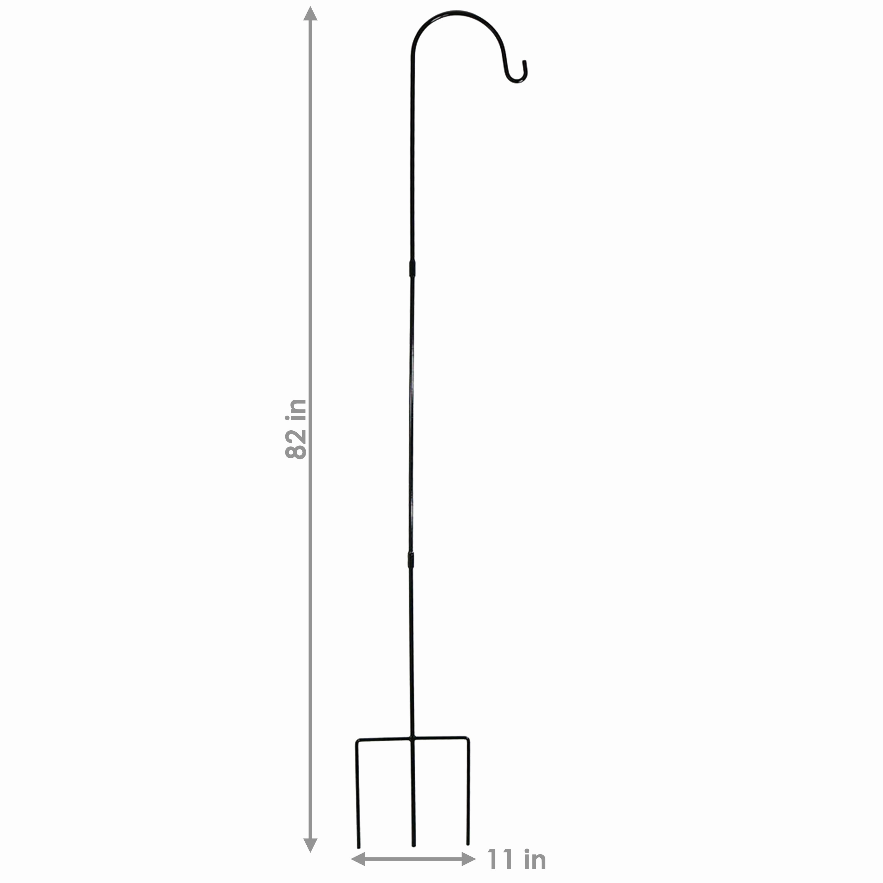 Sunnydaze Single Shepherd Hooks - Set of 2 - 82"