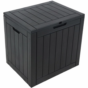 Sunnydaze Small Deck Box with Storage and Lockable Lid - 32 Gal.outdoor patio furniture set