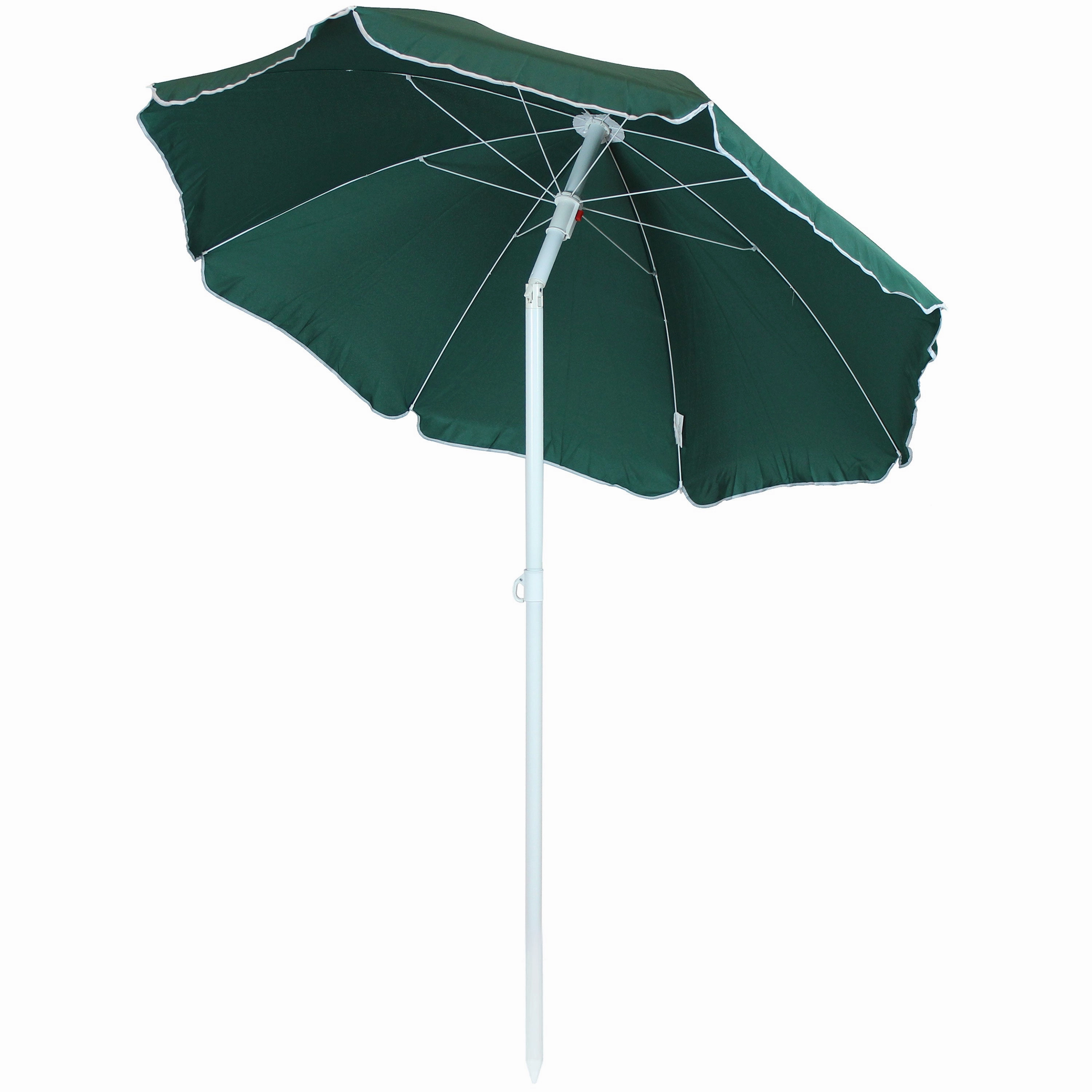 Sunnydaze Steel 5' Beach Umbrella with Tilt Function