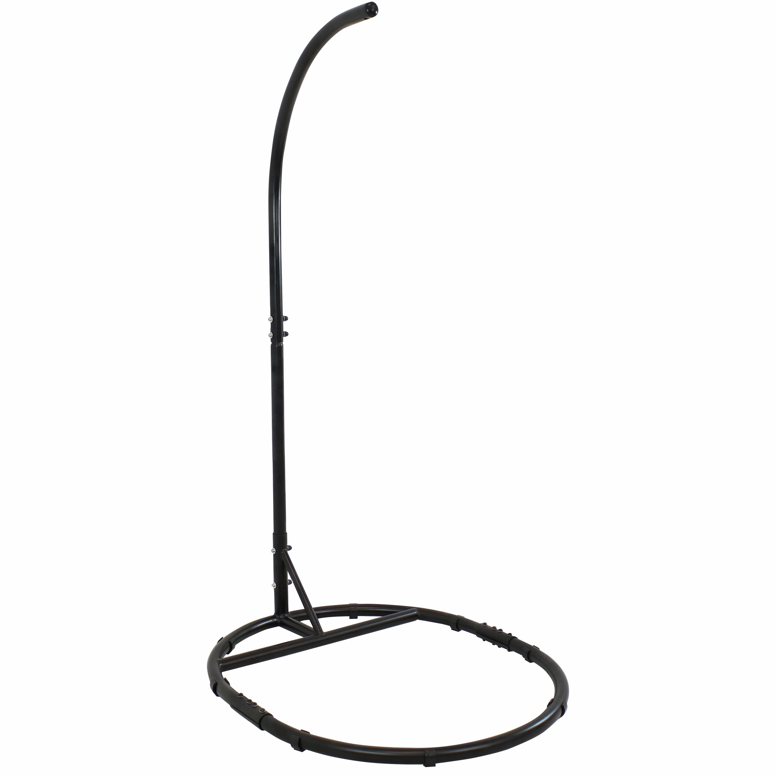 Sunnydaze Steel Egg Chair Stand with Round Base - 76"outdoor patio furniture set