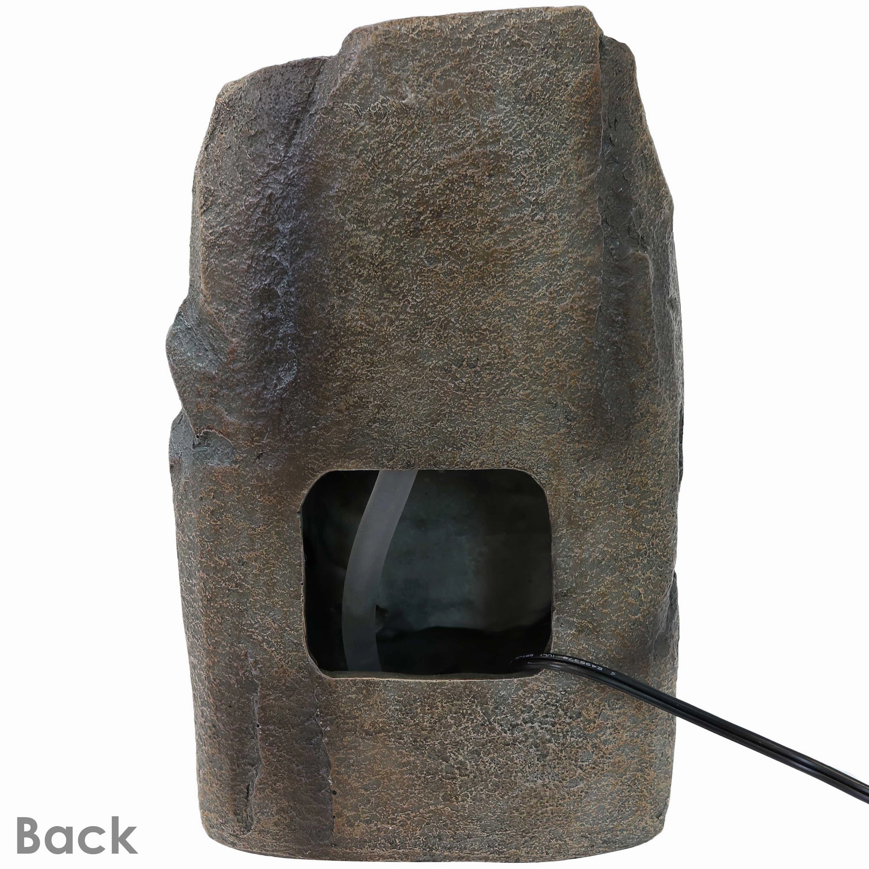 Sunnydaze Stony Rock Waterfall Indoor Tabletop Fountain - 11"