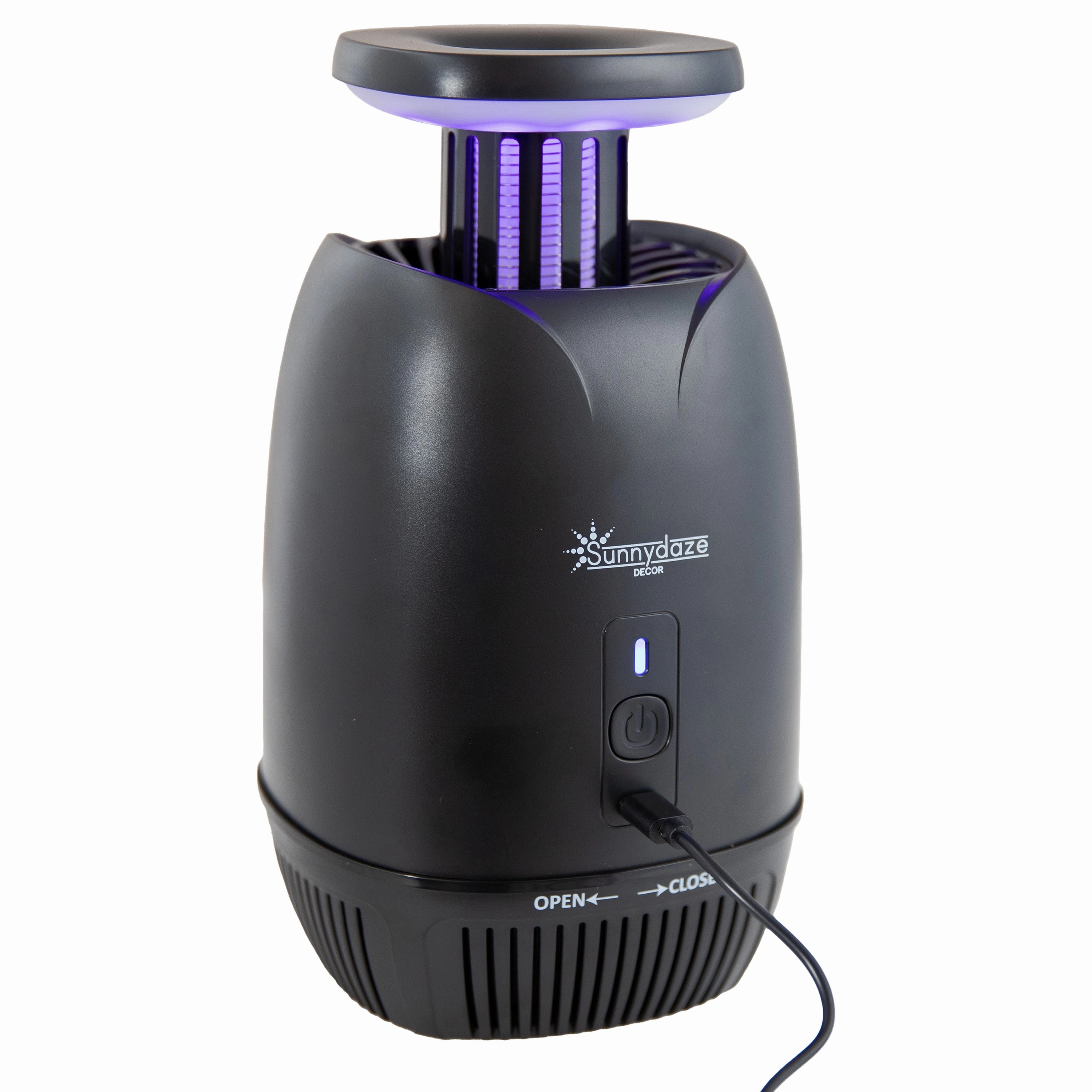 Sunnydaze Tabletop Electric Bug Zapper Light with Fan decorative outdoor planter box designs