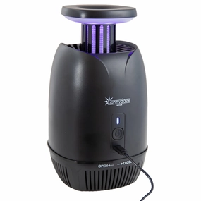 Sunnydaze Tabletop Electric Bug Zapper Light with Fan decorative outdoor planter box designs