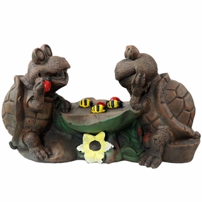 Sunnydaze Tic Tac Toe Turtles Concrete Garden Statue - 7.5" Houtdoor garden decorative ornaments