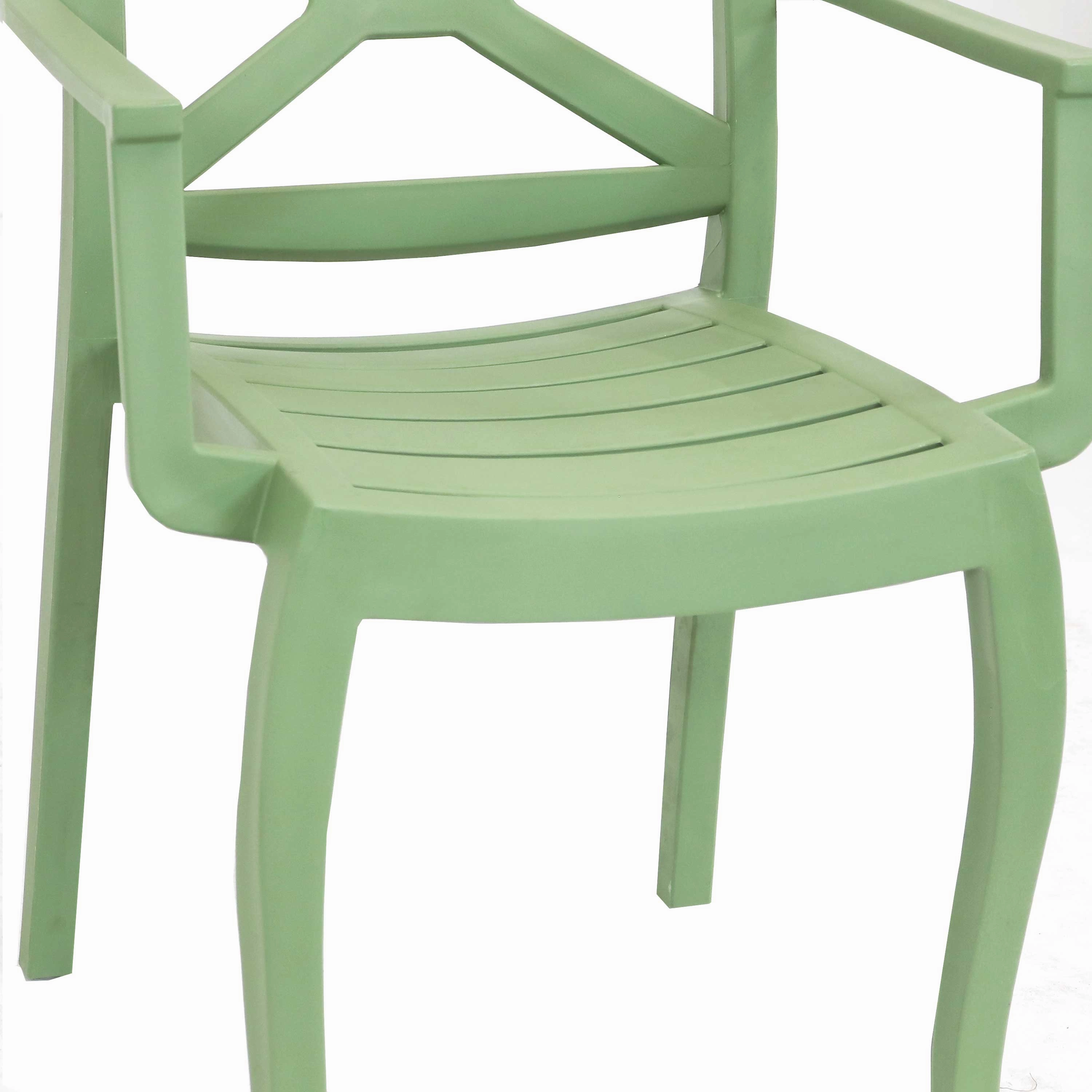 Sunnydaze Tristana Plastic Outdoor Dining Armchair