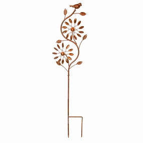 Sunnydaze Twirling Twigs Metal Wind Spinner - 48" Houtdoor garden decorative ornaments