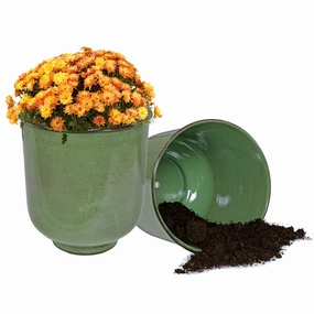 Sunnydaze Vivian Metal Outdoor Plant Pots - 11" decorative outdoor planter box designs
