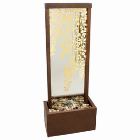 Sunnydaze Wisteria Vines Outdoor Water Fountain with Lights - 47.25"outdoor garden water fountain