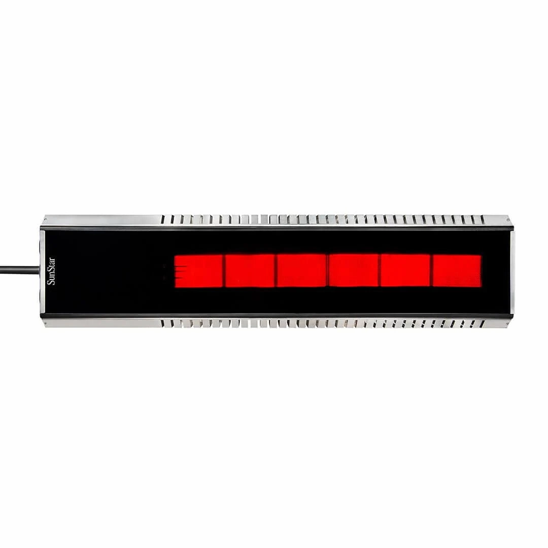 SunStar SGLMG Glass Series 48-inch 15 to 60 Angled Mounting Marine Grade Gas Infrared Heater - MGL1560weatherproof outdoor heater
