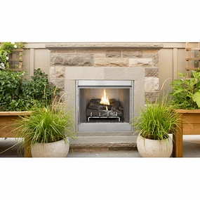 Superior 36" Traditional Vent-Free Outdoor Firebox VRE4236Wstone-look outdoor patio fireplace