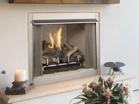 Superior 36" Traditional Vent-Free Outdoor Fireplace VRE3236ZEstone-look outdoor patio fireplace