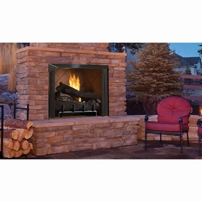 Superior 36" Traditional Vent-Free Outdoor Fireplace VRE6036stone-look outdoor patio fireplace