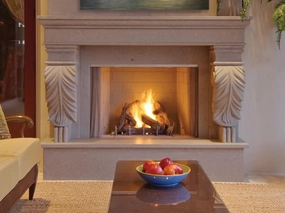 Superior 42" Traditional Vent-Free Outdoor Fireplace VRE4342Wstone-look outdoor patio fireplace