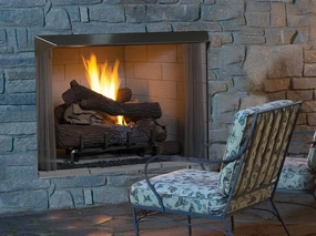 Superior 50" Traditional Vent-Free Outdoor Fireplace VRE4550Wstone-look outdoor patio fireplace