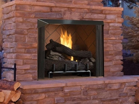 Superior 50" Traditional Vent-Free Outdoor Fireplace VRE6050stone-look outdoor patio fireplace