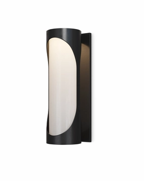 Swale Collection LED Outdoor Wall Sconce Black / WhiteOutdoor wall sconces with motion sensor