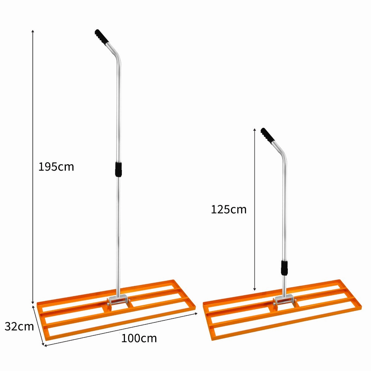 T-Mech Lawn Leveller 100cm  Orange