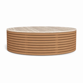 Tahiti Round Coffee Tableoutdoor coffee table for patio or lounge
