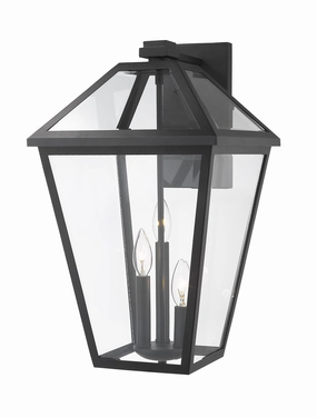 Talbot Three Light Outdoor Wall Light BlackOutdoor wall sconces with motion sensor