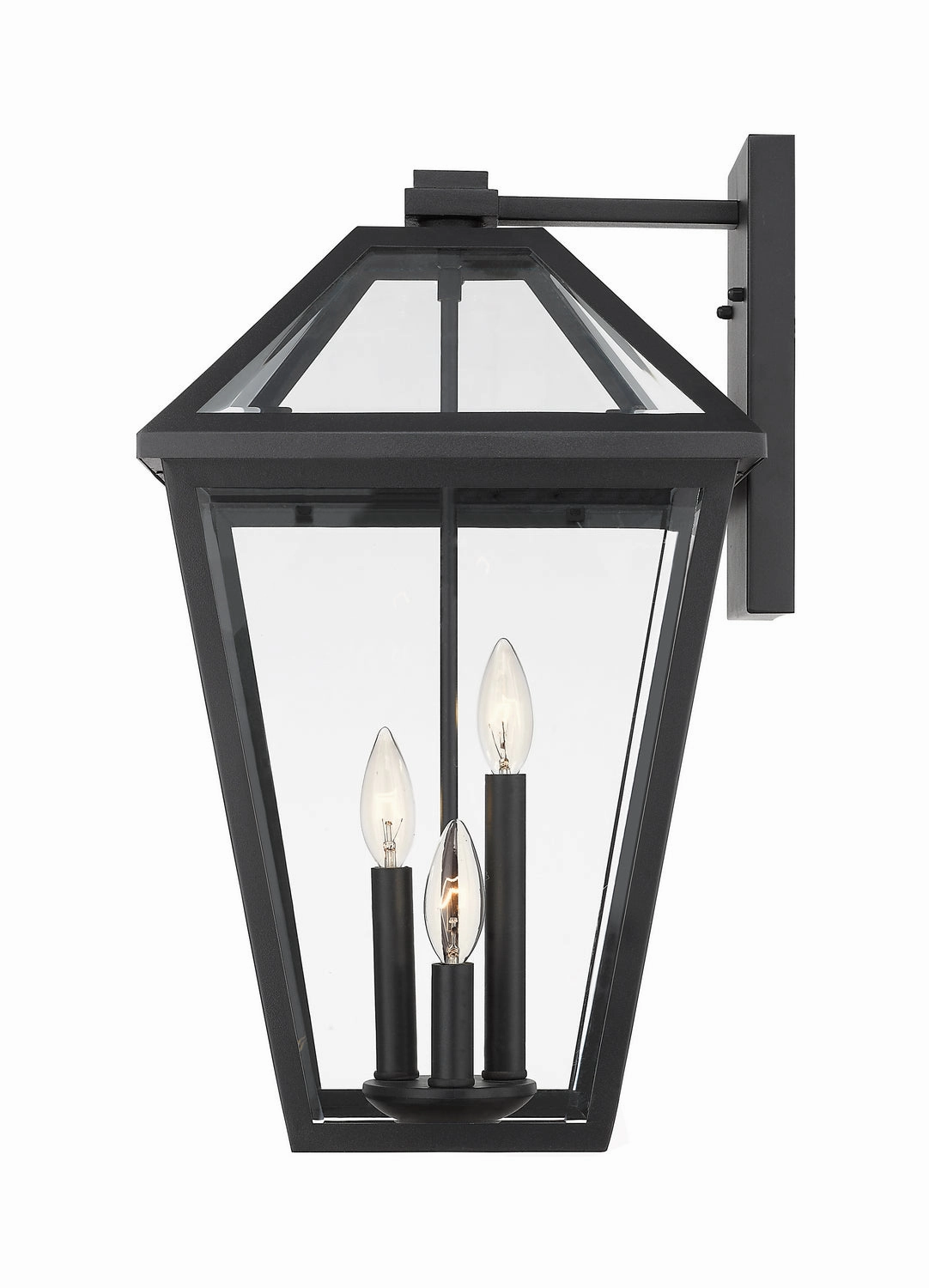 Talbot Three Light Outdoor Wall Light Black