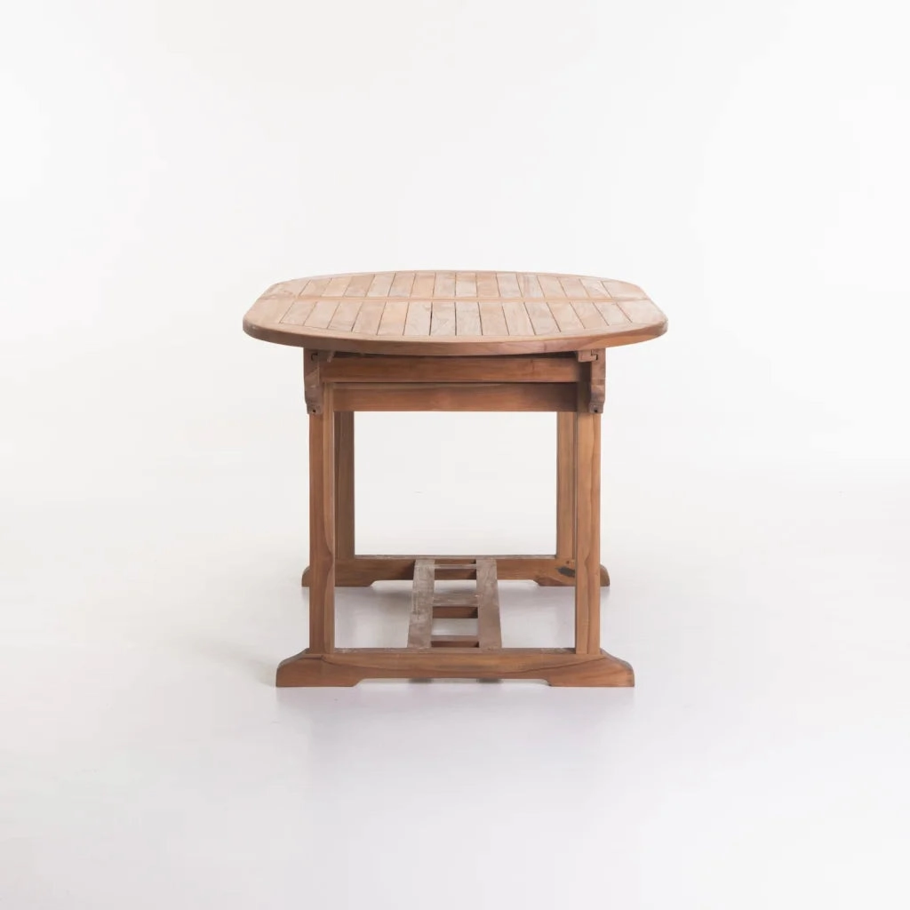 TEAK OVAL EXTENSION TABLE