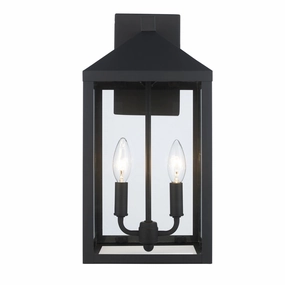 Tempest Two Light Outdoor Wall Mount BlackOutdoor wall sconces with motion sensor