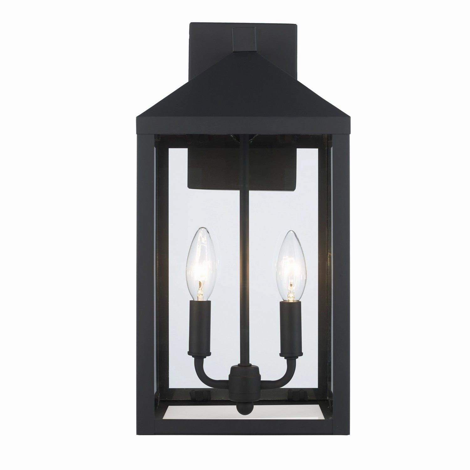 Tempest Two Light Outdoor Wall Mount BlackOutdoor wall sconces with motion sensor