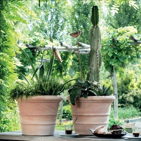 Terracotta Pot Siena hanging garden planters for small spaces