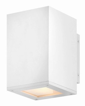 Tetra LED Wall Mount Textured WhiteOutdoor wall sconces with motion sensor