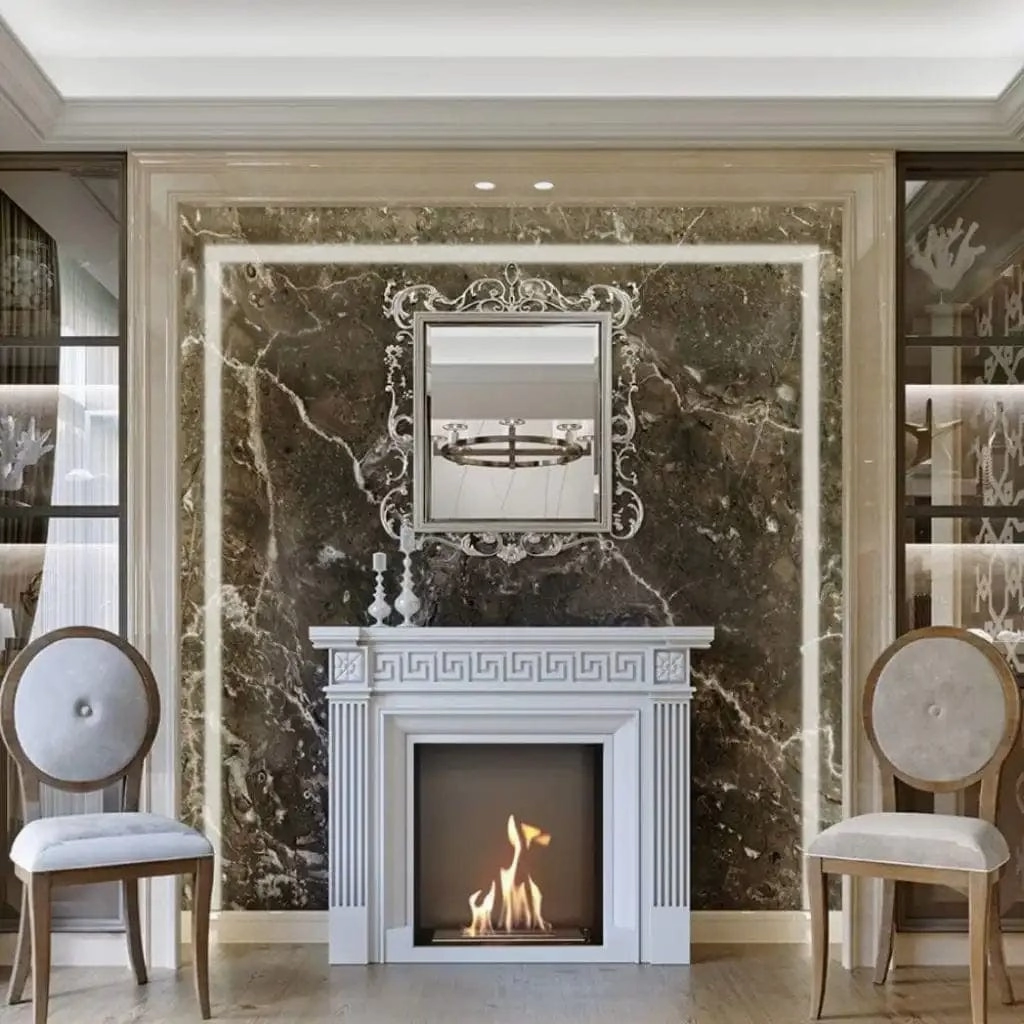 The Bio Flame 24-inch Single Sided Built-In Ethanol Firebox