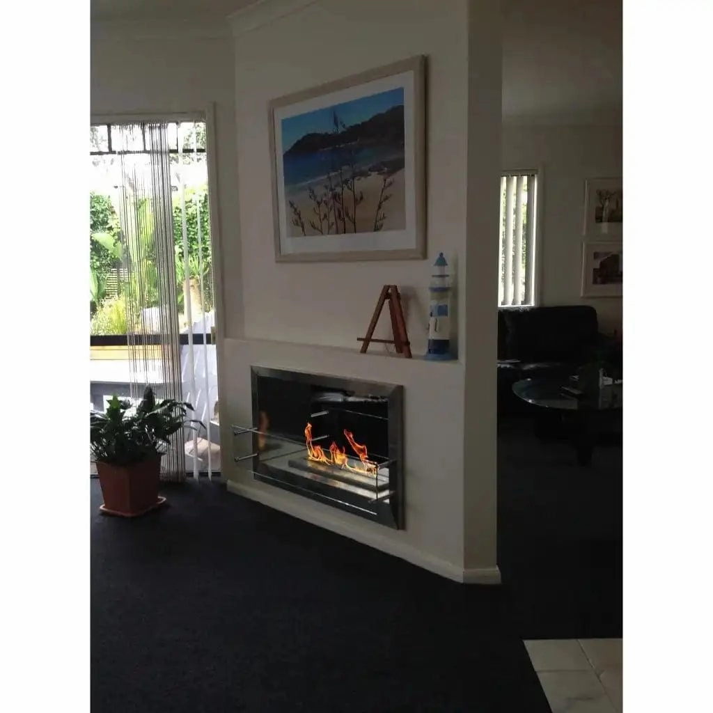 The Bio Flame 38-inch Double Sided Built-In Ethanol Firebox