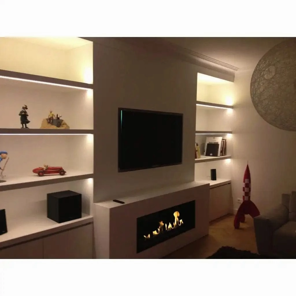The Bio Flame 38-inch Single Sided Built-In Ethanol Firebox