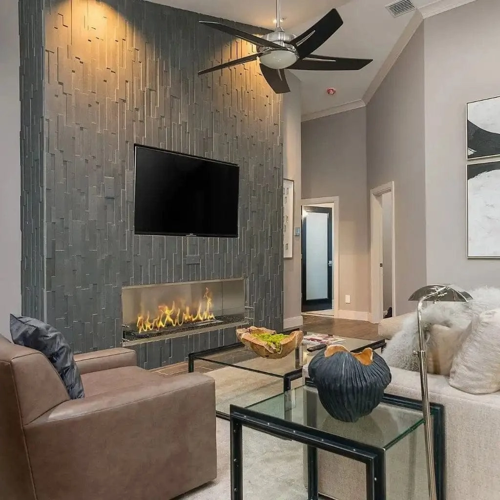 The Bio Flame 72-inch Single Sided Built-In Ethanol Firebox