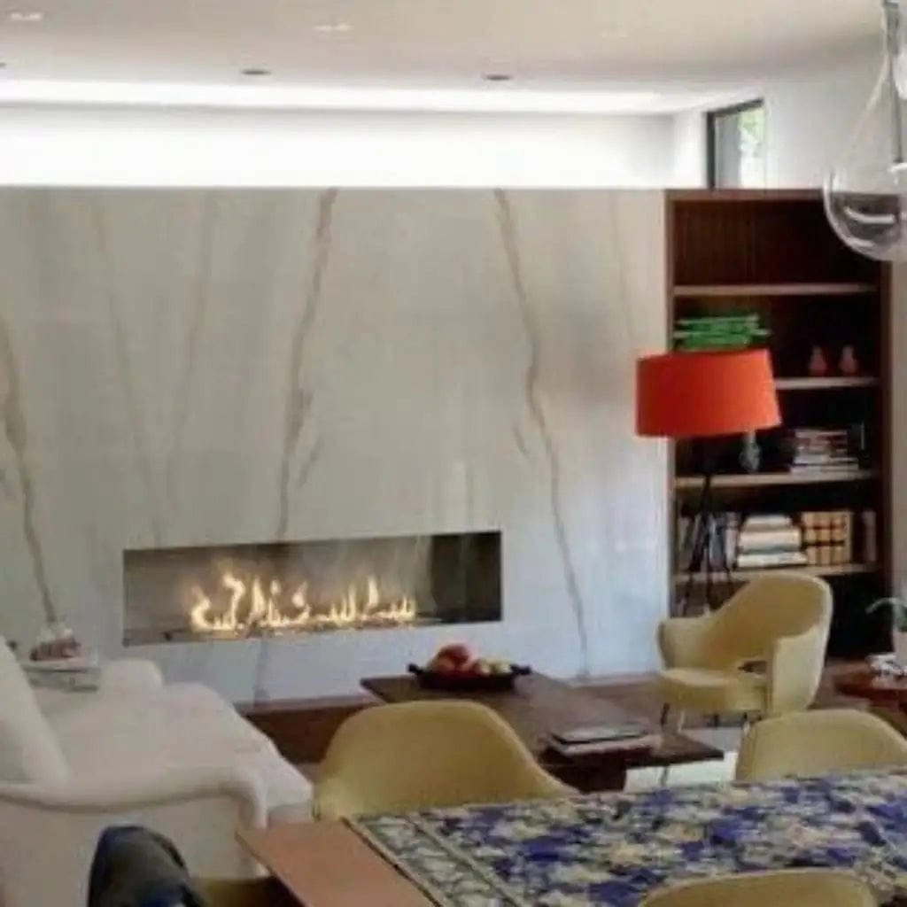 The Bio Flame 72-inch Single Sided Built-In Ethanol Firebox