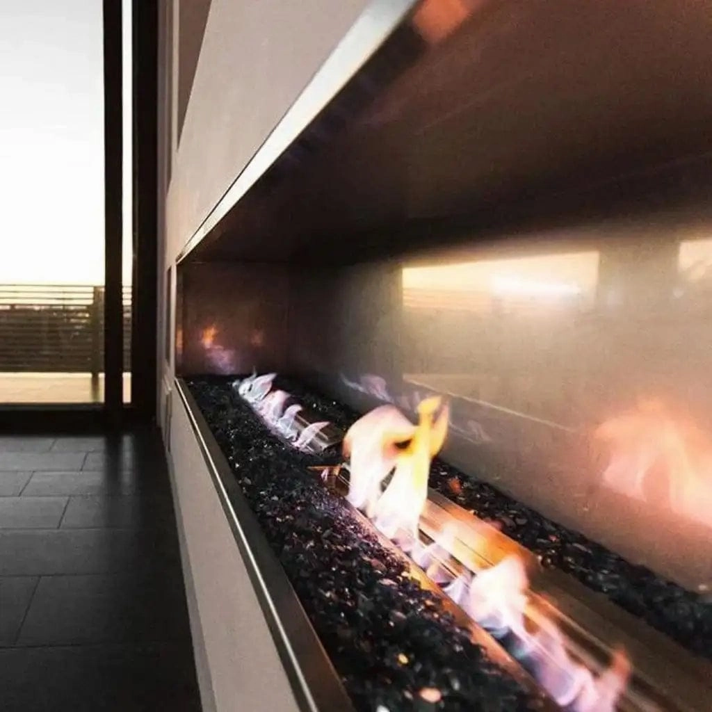 The Bio Flame 72-inch Single Sided Built-In Ethanol Firebox